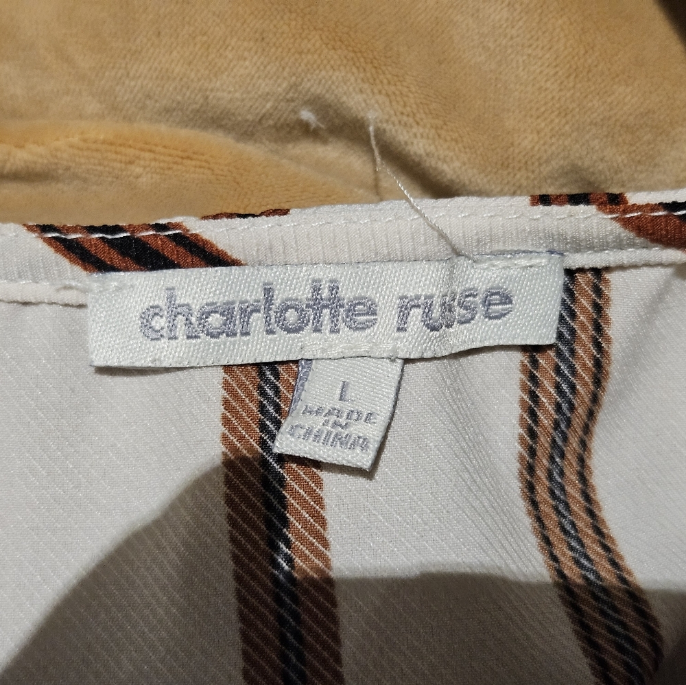 Charlotte Ruse Striped Button-Down Dress - Picture 2 of 2